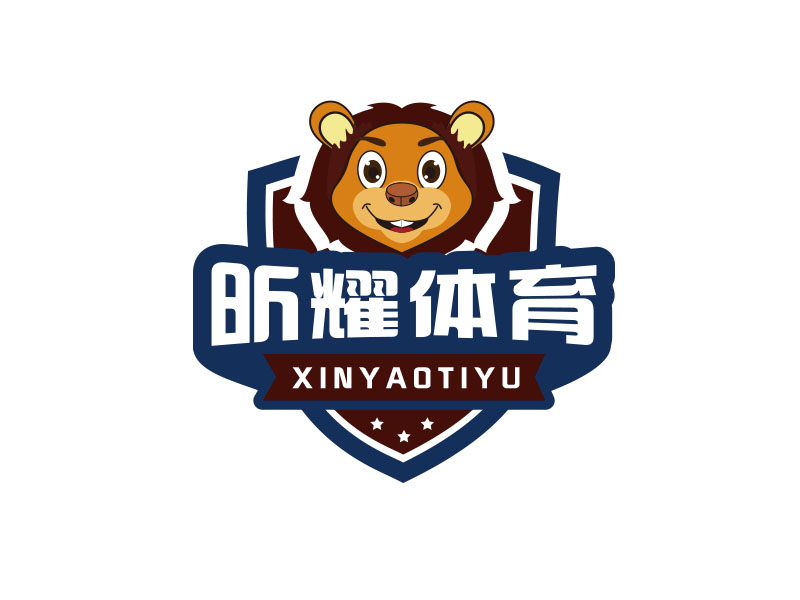 朱紅娟的昕耀體育，副標(biāo)題：SPARKLE SPORTSlogo設(shè)計(jì)
