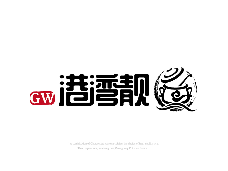 張俊的餐飲店招圖形+文字商標(biāo)logo設(shè)計(jì)